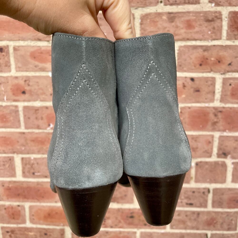 Isabel Marant Western Gray Suede Dacken Ankle Boots Booties Country Boho sz 36 - Picture 7 of 16